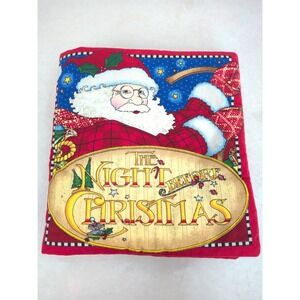 Mary Engelbreit Night Before Christmas Childrens Soft book Panel Cotton Fabric
